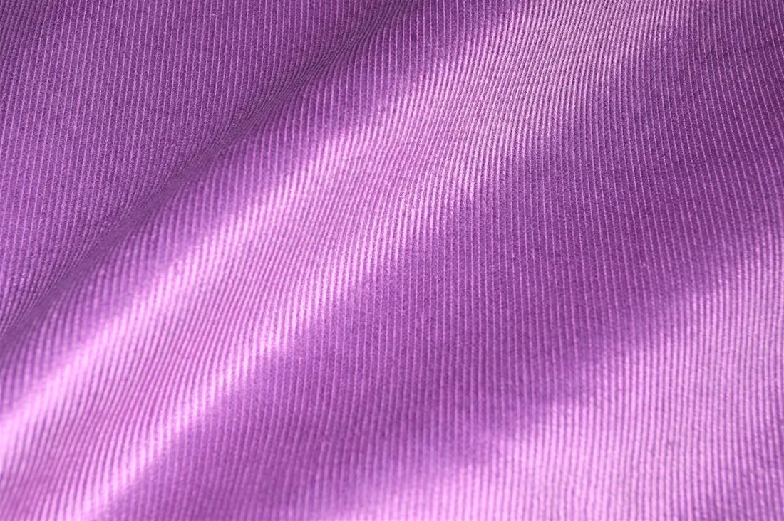 Purple Corduroy Plain Fabric
