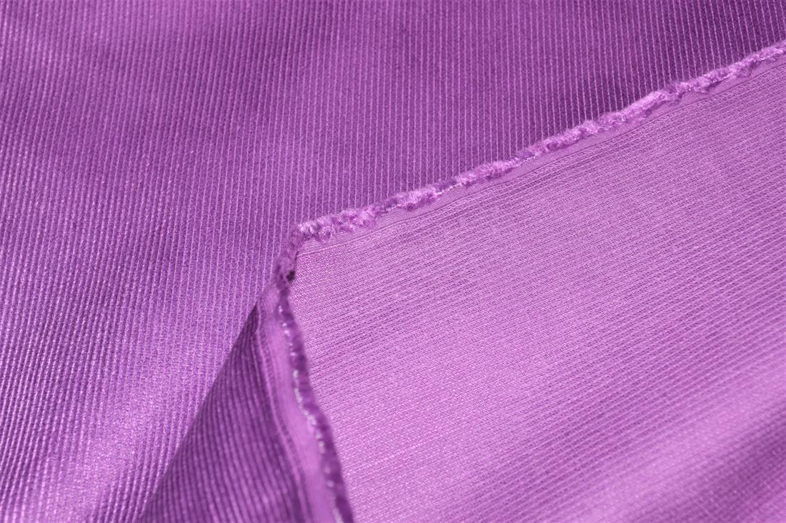 Purple Corduroy Plain Fabric