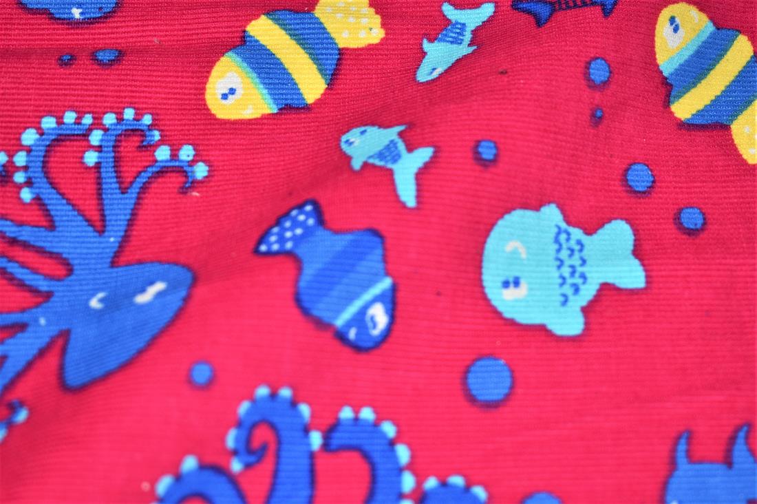 Sea Life Cord This Beautiful Quality Corduroy Fabric
