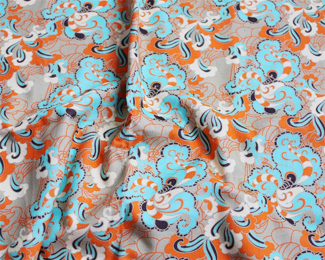 Sand Little Johnny Ornate Abstract Paisley Corduroy