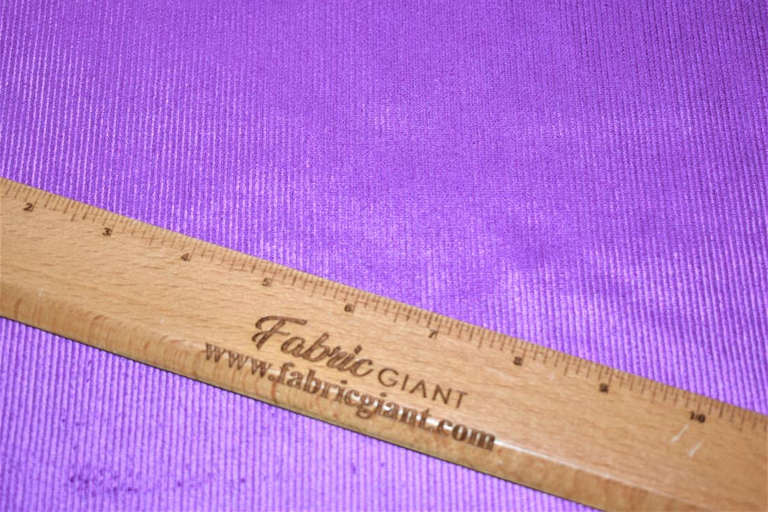 Light Purple Corduroy Fabric Plain