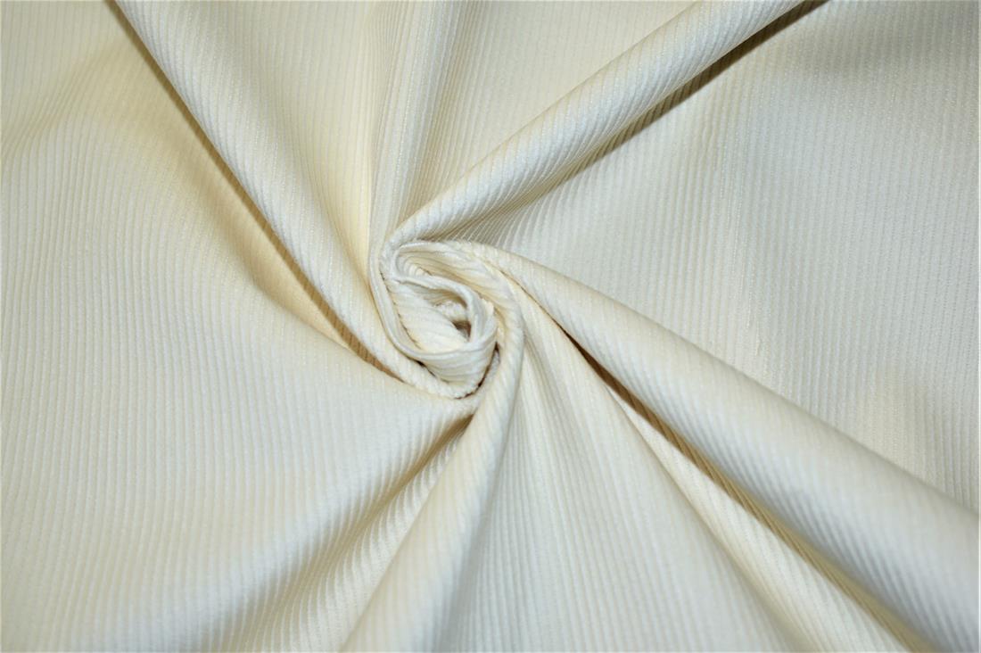 Ivory Corduroy Fabric Plain