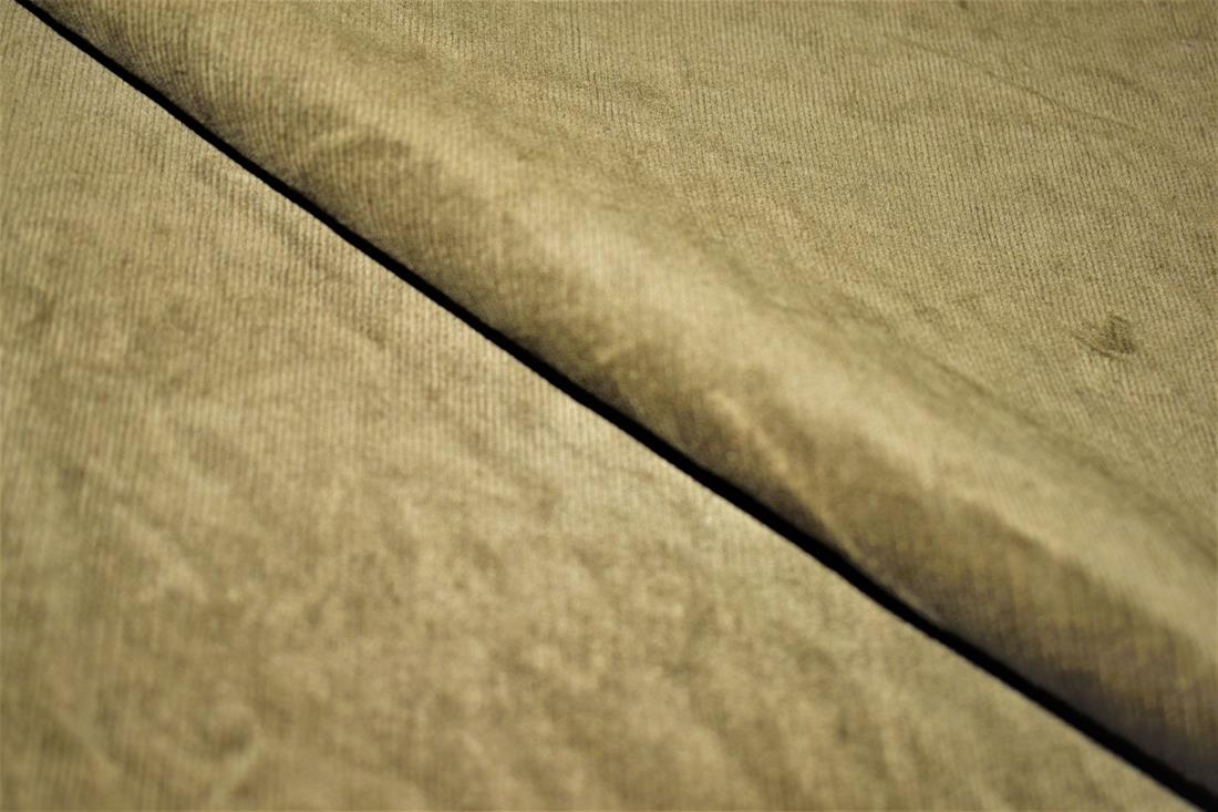 Khaki Corduroy Fabric Plain