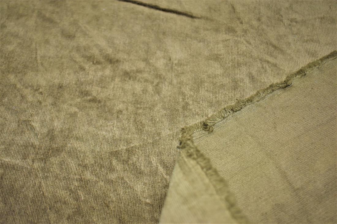 Khaki Corduroy Fabric Plain