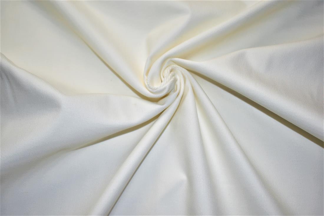 Ivory Corduroy Fabric Plain