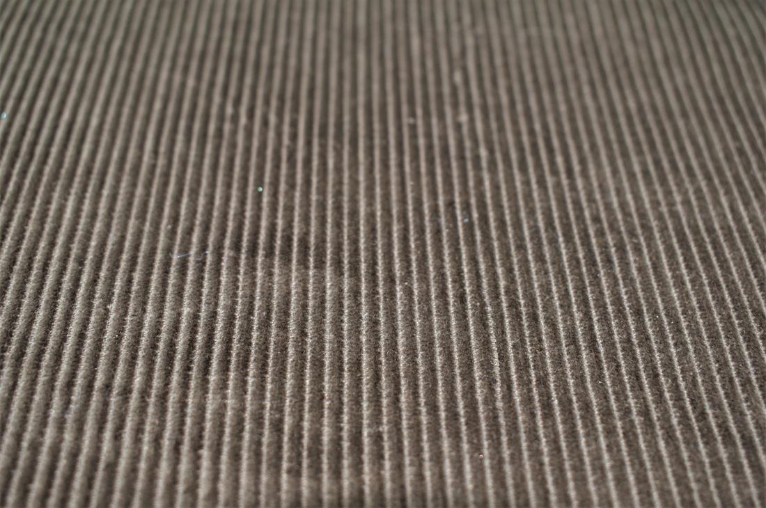 Dark Brown Corduroy Plain Fabric