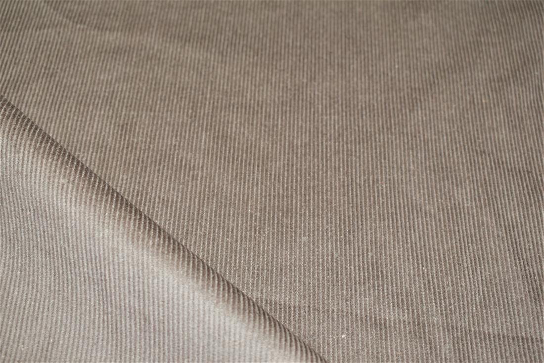 Brown Corduroy Plain Fabric