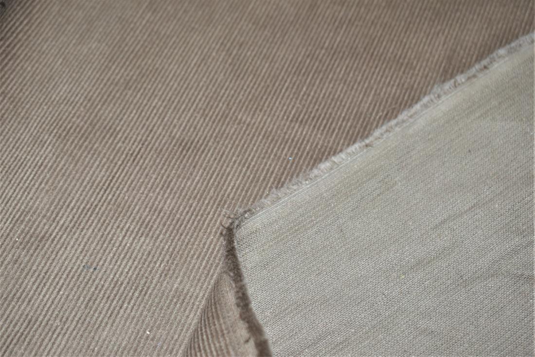 Brown Corduroy Plain Fabric