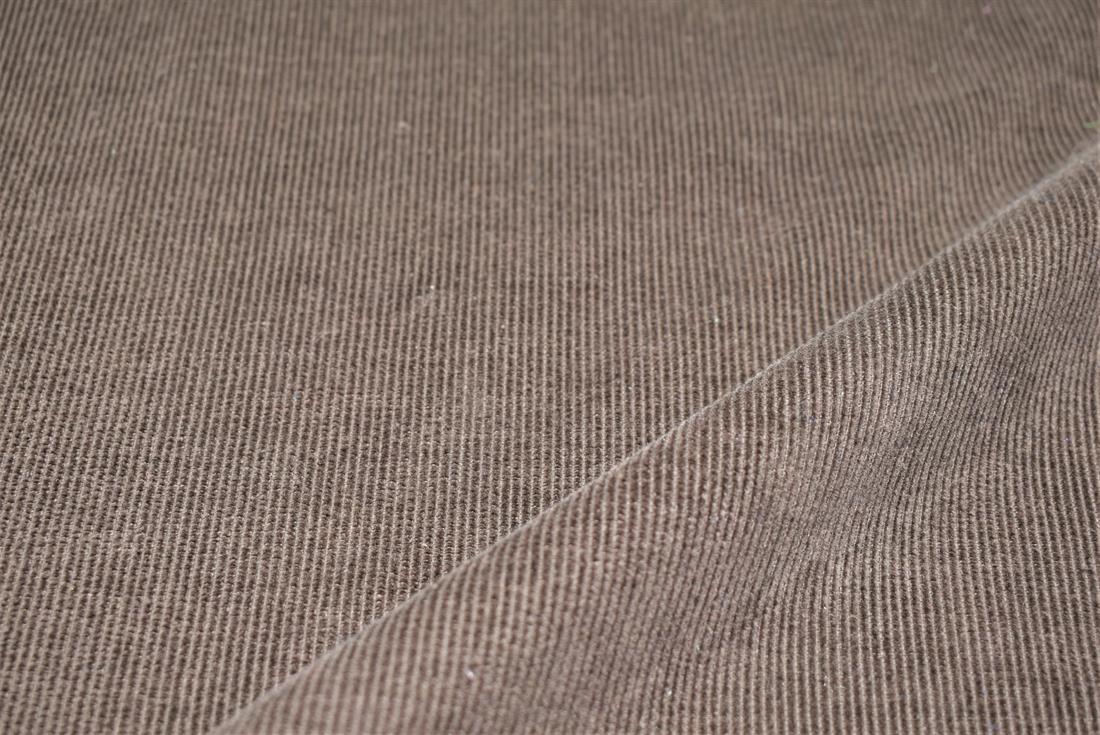 Brown Corduroy Plain Fabric