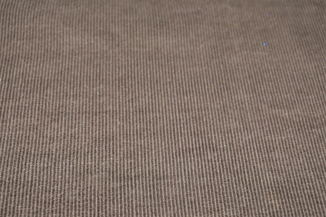 Brown Corduroy Plain Fabric