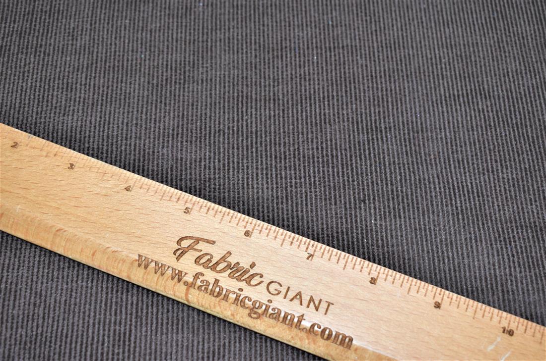 Brown Corduroy Plain Fabric