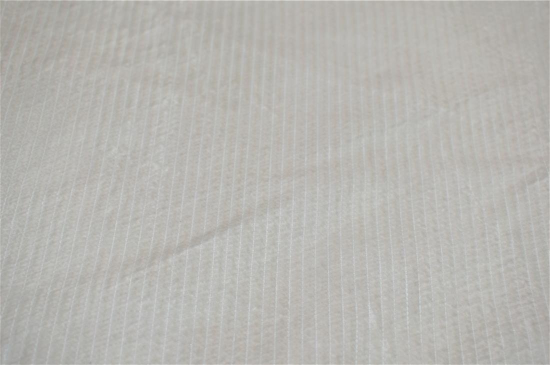 Light Pink & Cream Corduroy Plain Fabric