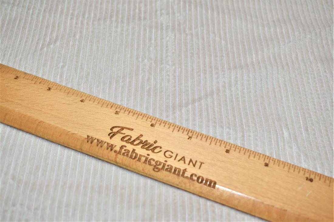 Light Pink & Cream Corduroy Plain Fabric