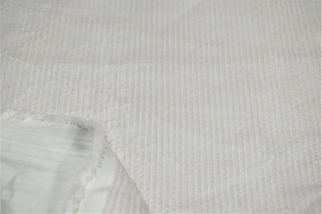 Light Pink & Cream Corduroy Plain Fabric