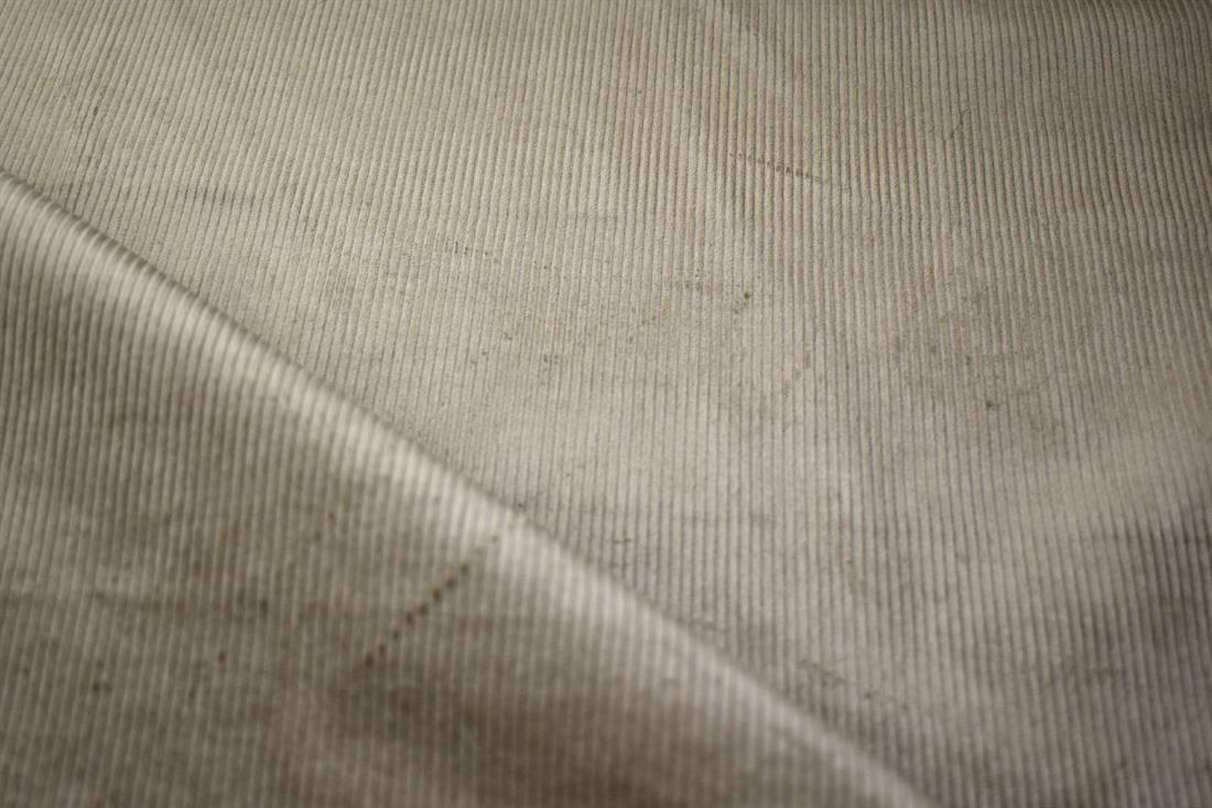 Khaki Corduroy Plain Fabric