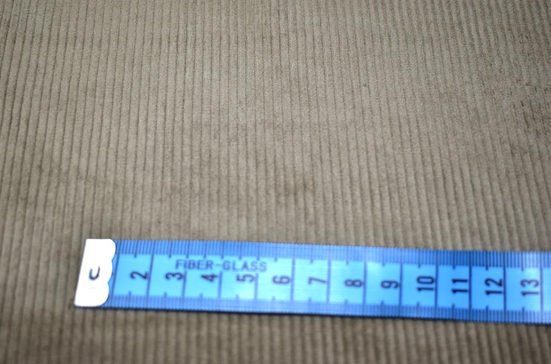 Khaki Corduroy Plain Fabric