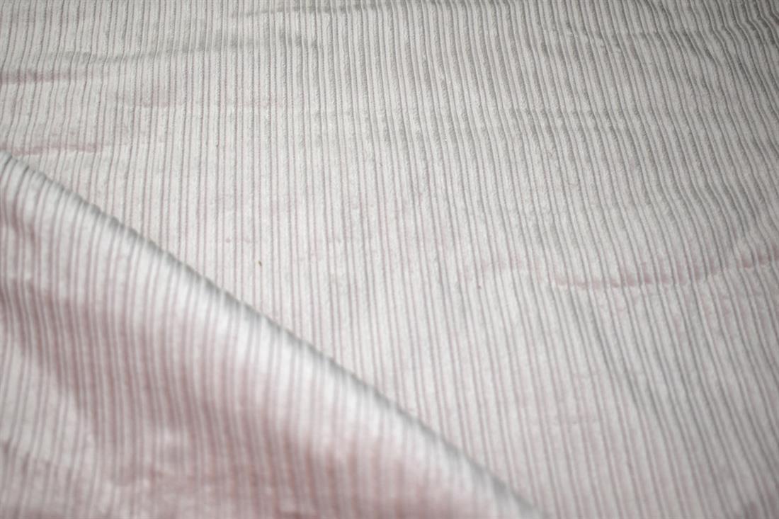 Light Pink Corduroy Plain Fabric