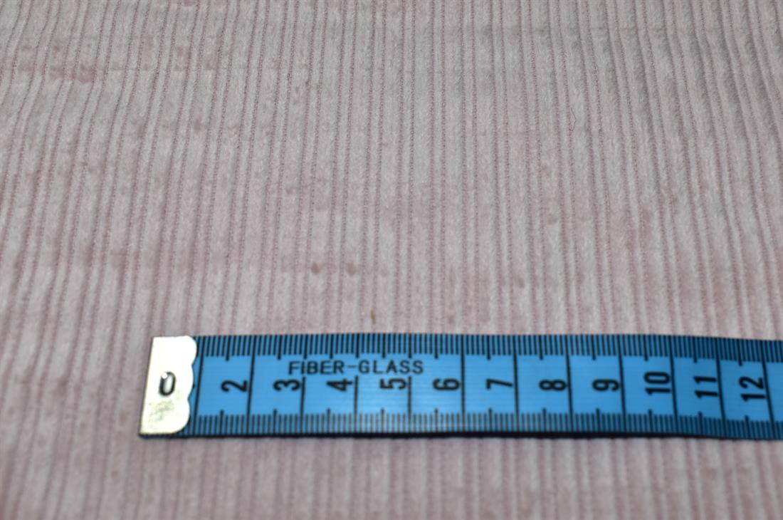 Light Pink Corduroy Plain Fabric