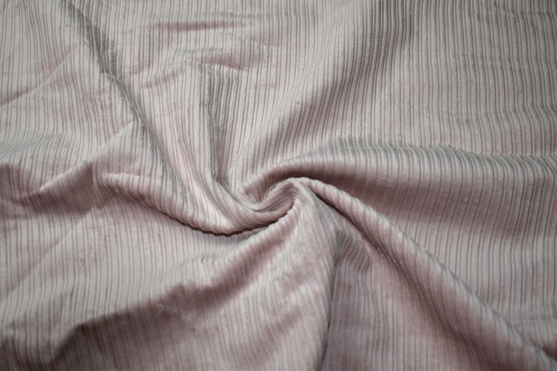 Light Pink Corduroy Plain Fabric