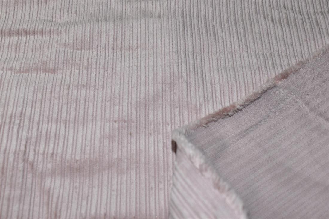 Light Pink Corduroy Plain Fabric