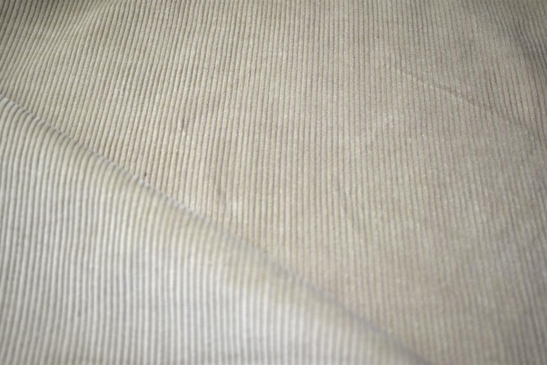 Beige Corduroy Plain Fabric