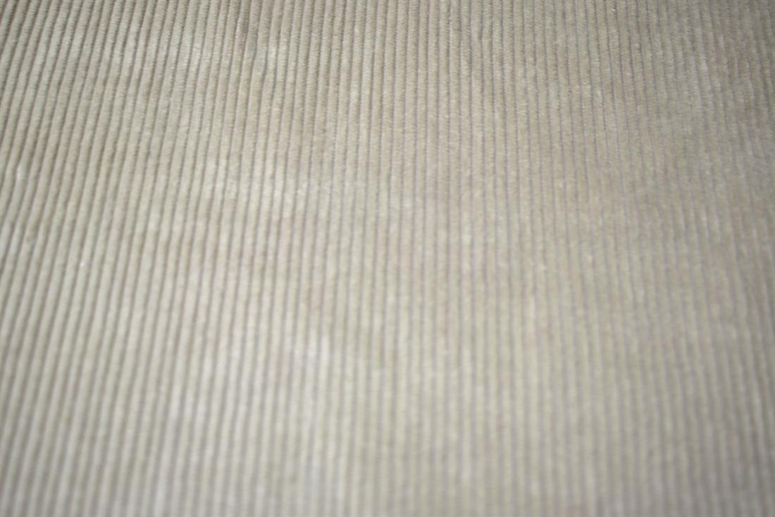 Beige Corduroy Plain Fabric