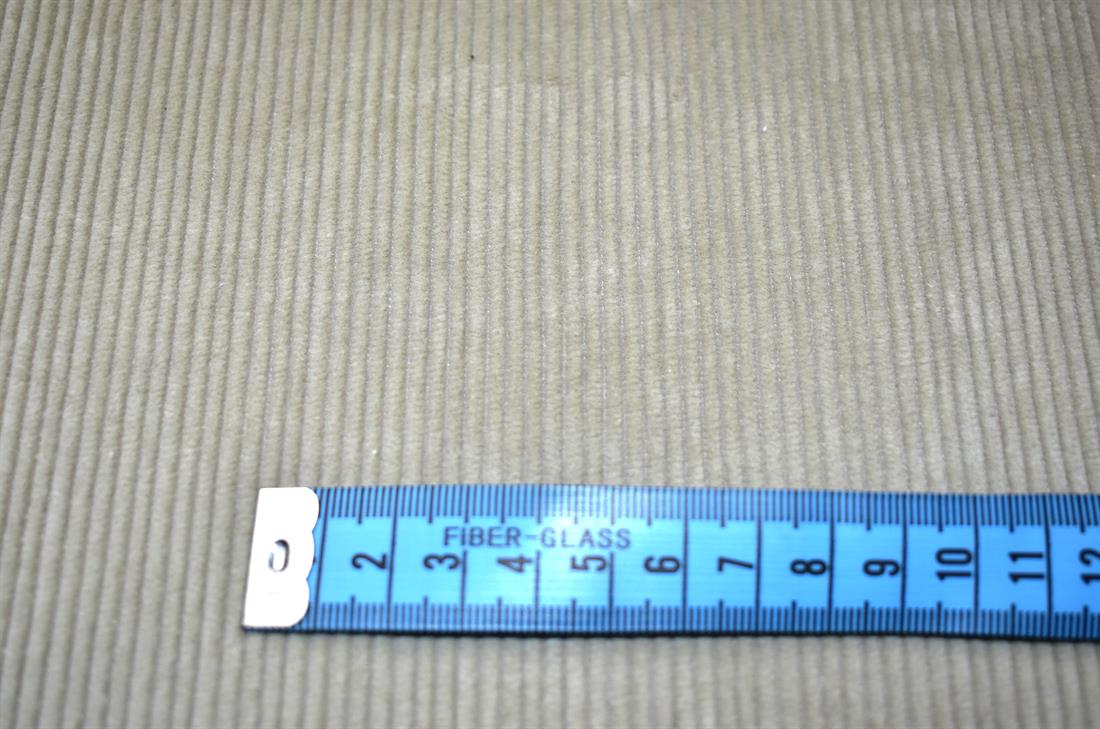 Beige Corduroy Plain Fabric