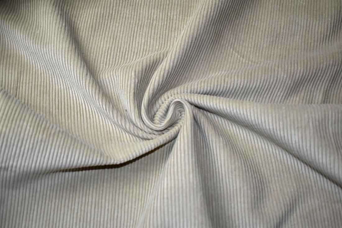 Beige Corduroy Plain Fabric