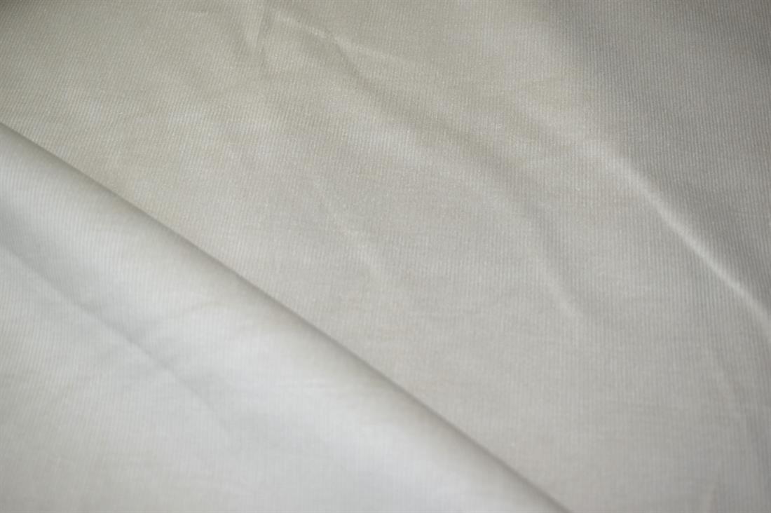 Cream Needle Corduroy Plain Fabric