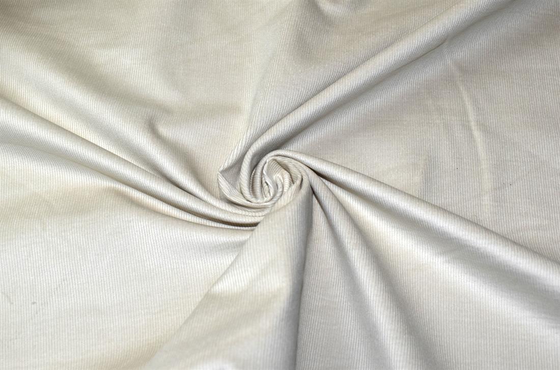 Cream Needle Corduroy Plain Fabric