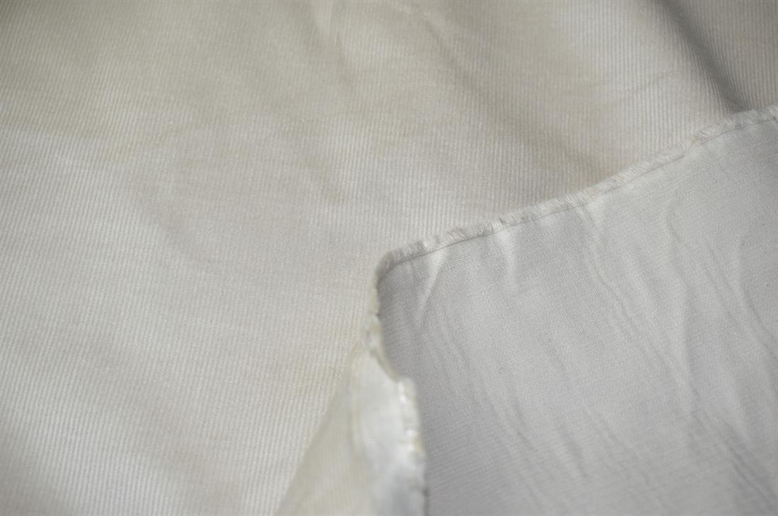 Cream Needle Corduroy Plain Fabric