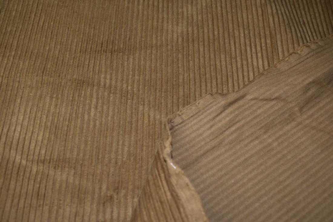 Gold Corduroy Plain Fabric