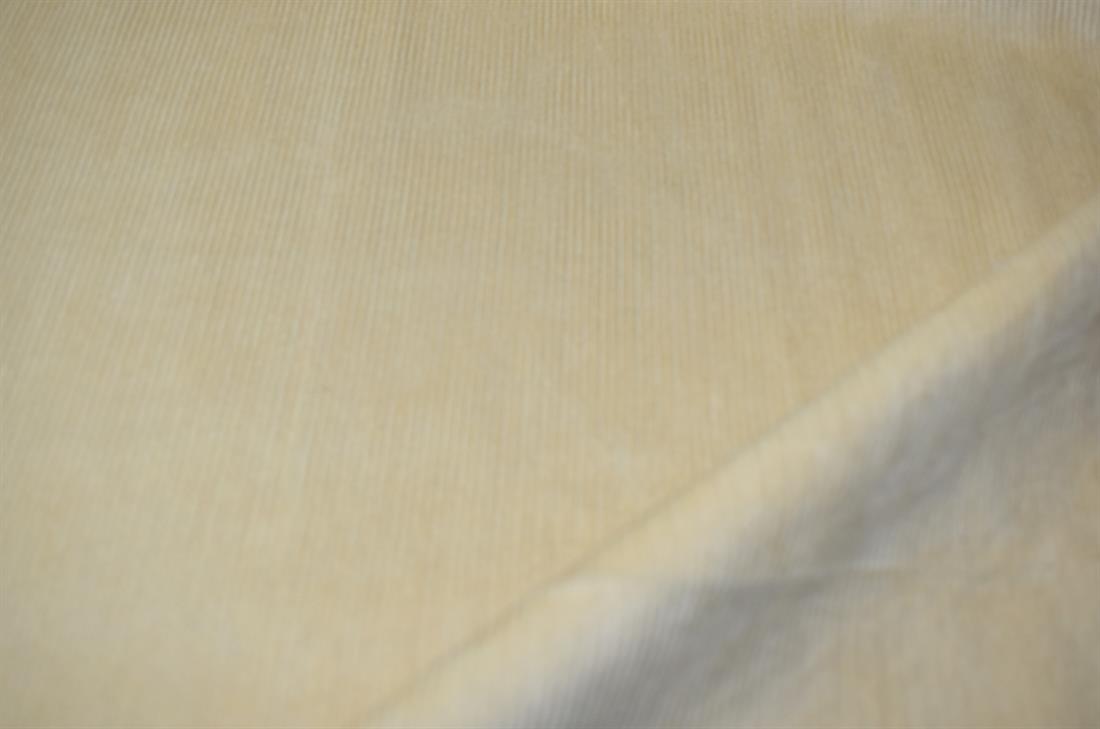 Cream Corduroy Plain Fabric