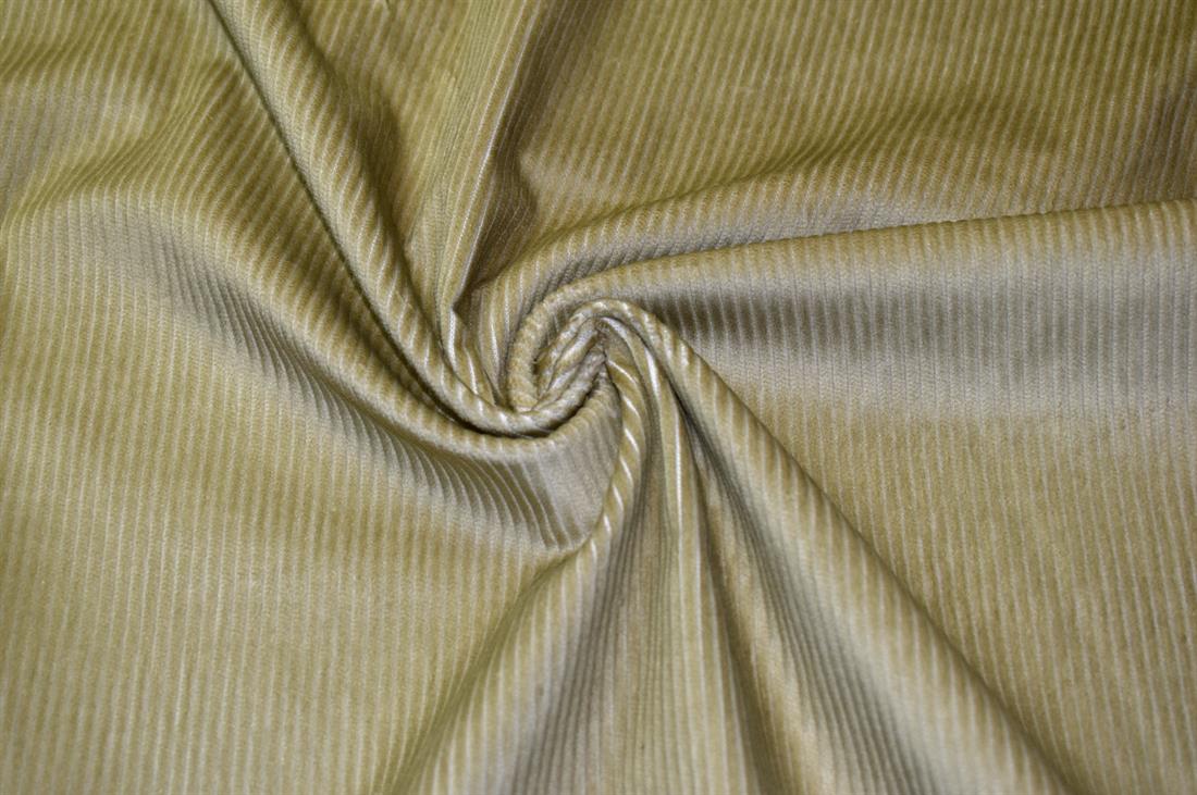 Light Gold Corduroy Plain Fabric