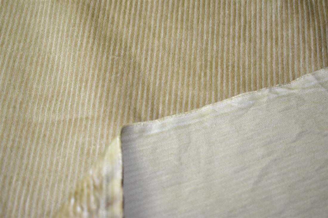 Light Gold Corduroy Plain Fabric