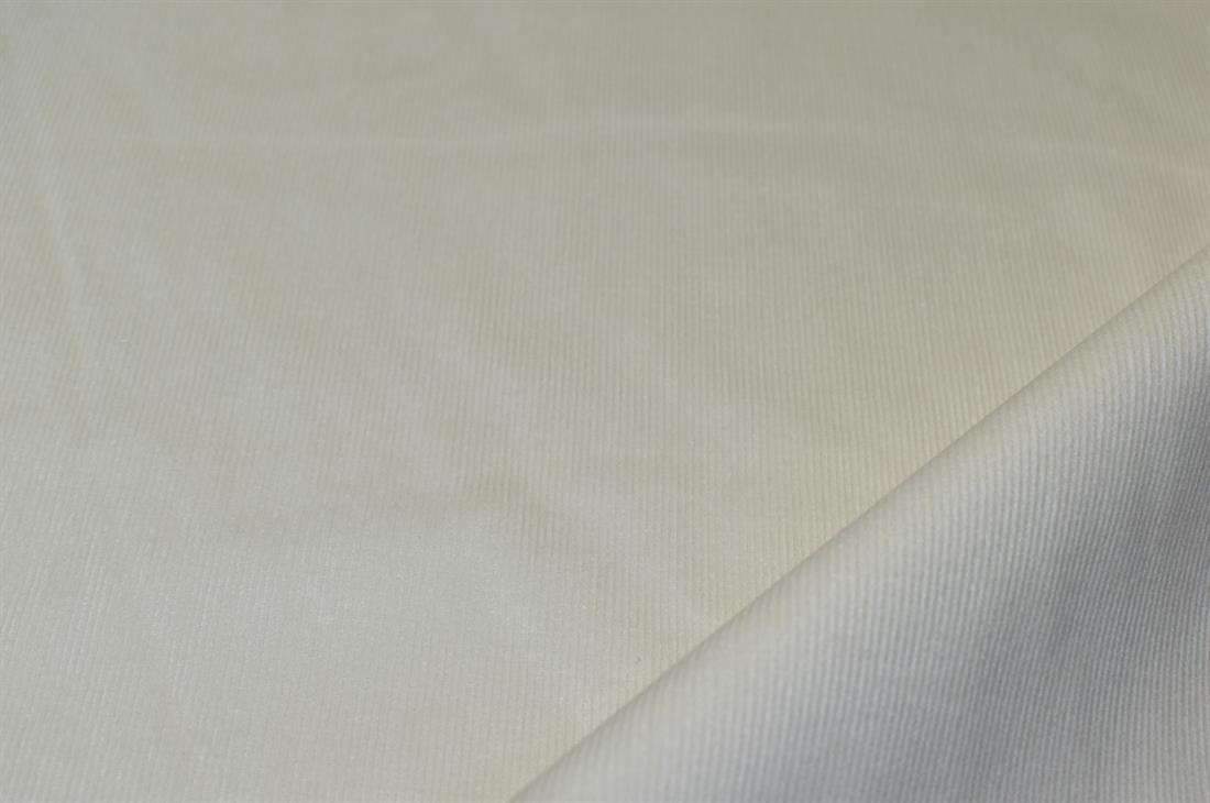 Cream Needle Corduroy Plain Fabric