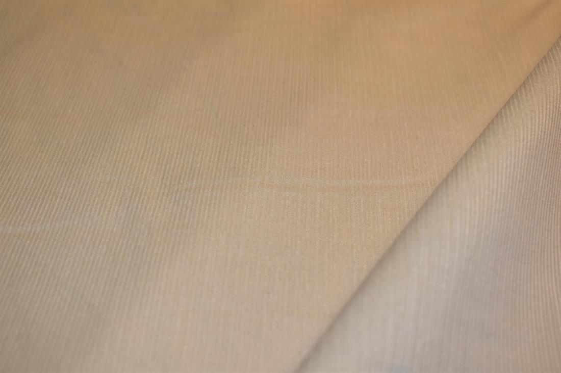 Cream Needle Corduroy Plain Fabric