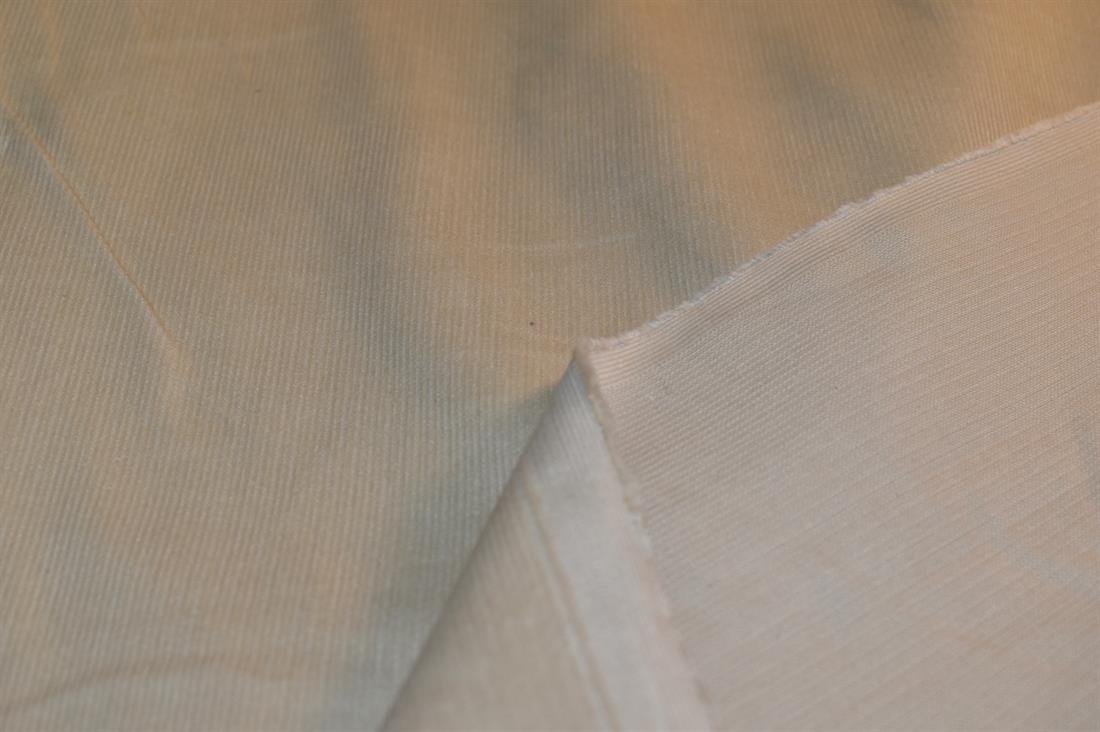 Cream Needle Corduroy Plain Fabric