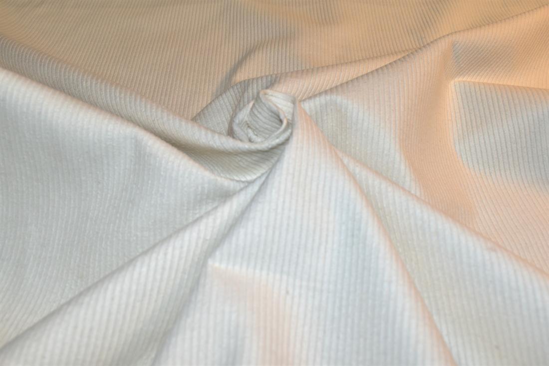 Ivory Corduroy Plain Fabric
