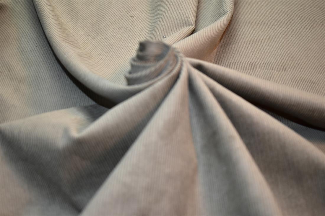 Khaki Corduroy Plain Fabric