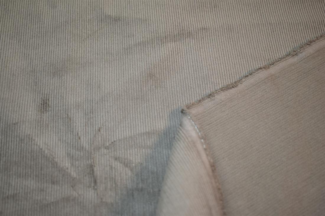 Khaki Corduroy Plain Fabric