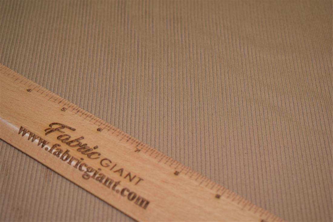 Brown Corduroy Fabric Plain