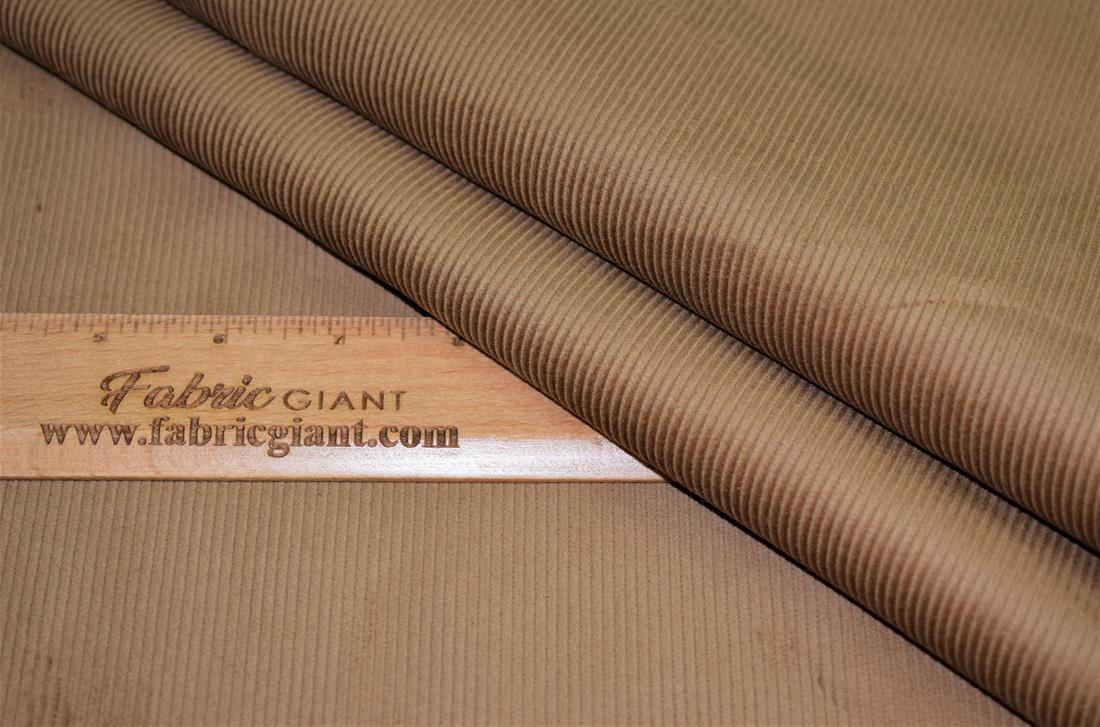 Brown Corduroy Fabric Plain