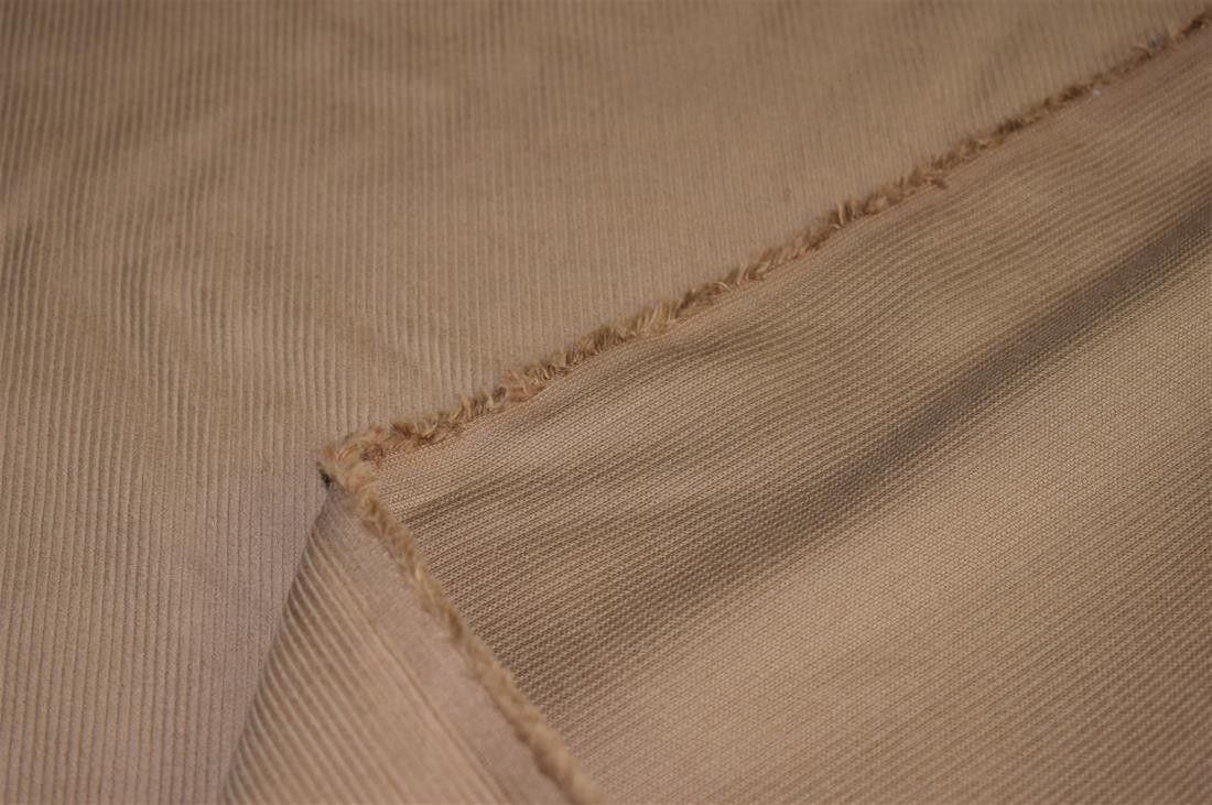 Brown Corduroy Fabric Plain