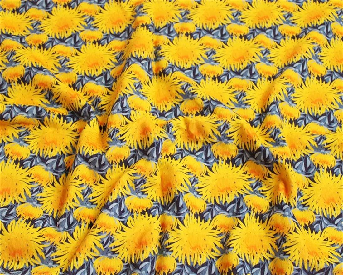 Yellow Little Johnny Chrysanthemum Garden Corduroy