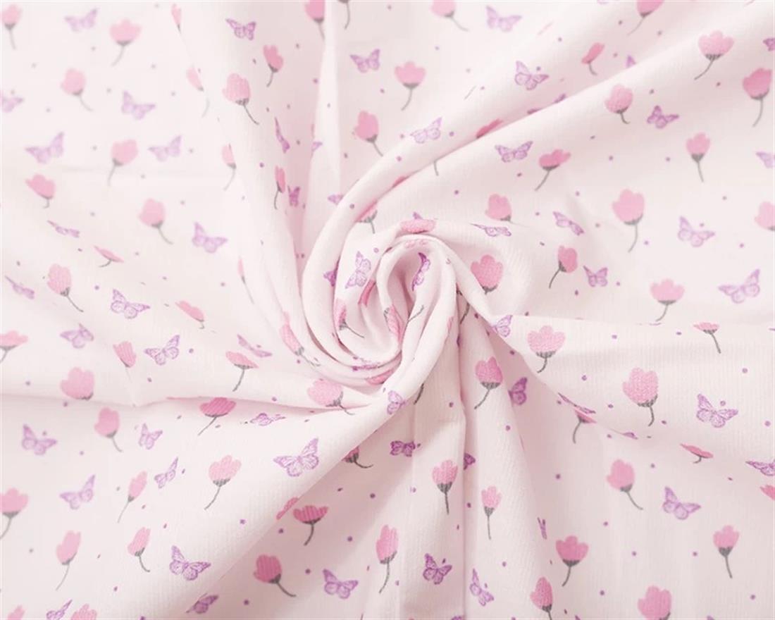 Pink Little Johnny Needlecord Butterflies Delicate and Dreamy!