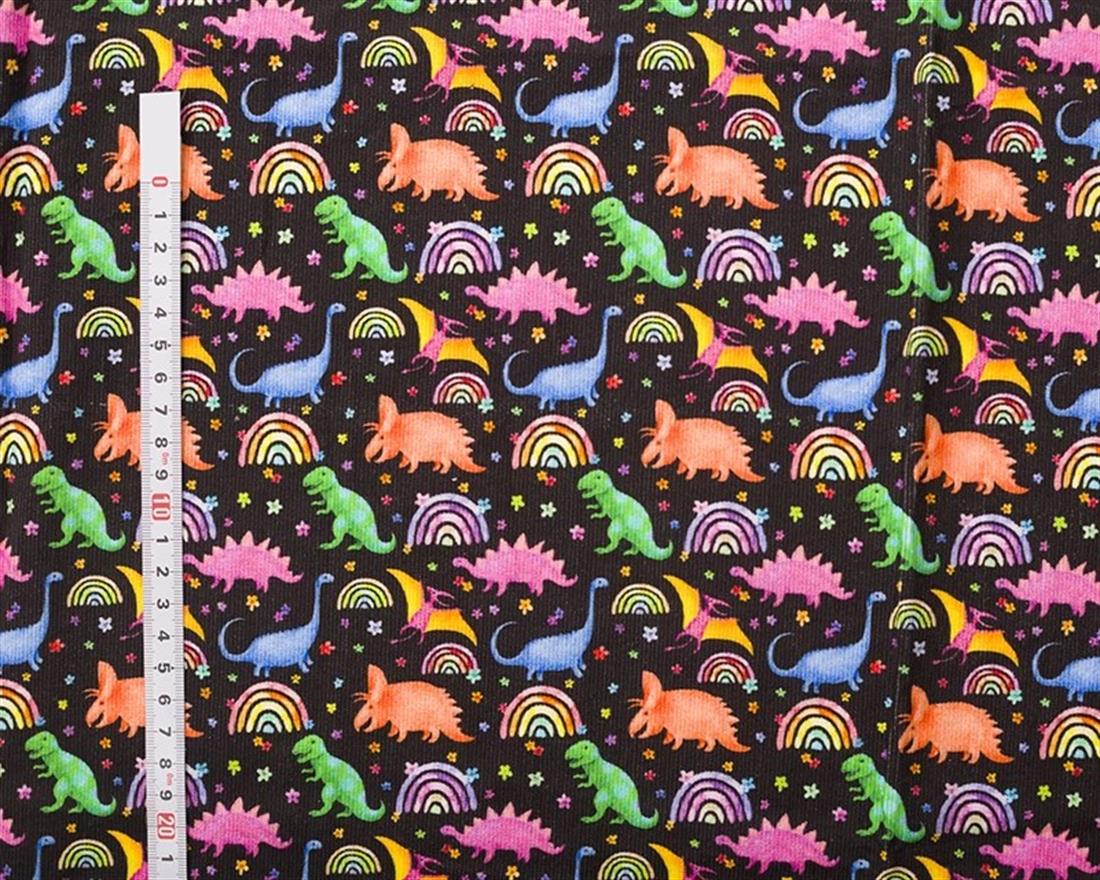 Black Little Johnny Needlecord Dinos Roar Into Your Next Sewing…