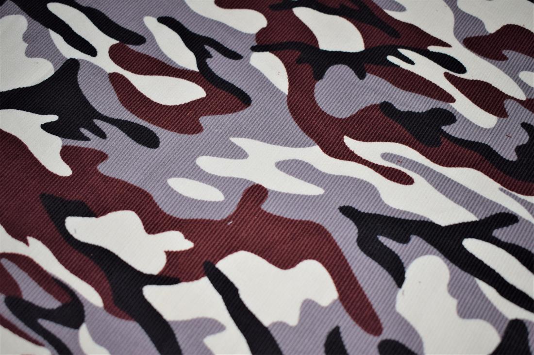 Camouflage Print Corduroy Fabric