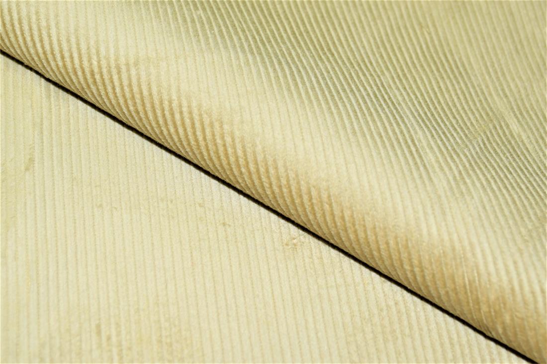 Cream Corduroy Plain Fabric
