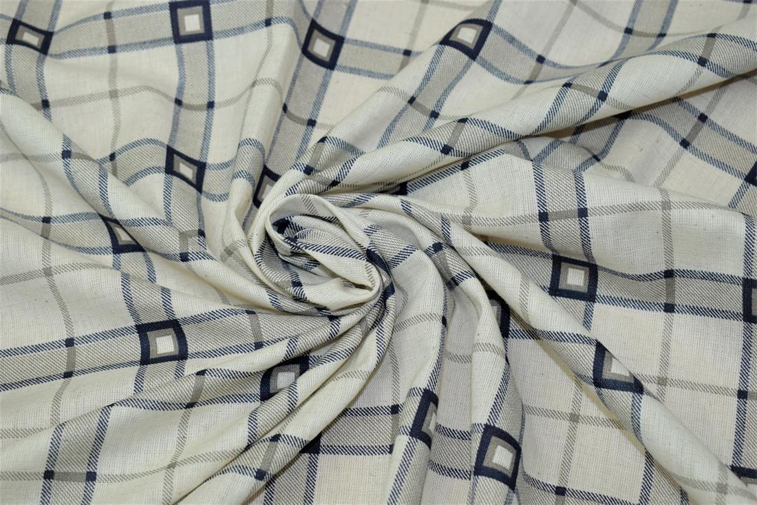 Off White Four Square This Is a Lovely Soft Medium Weight Cotton Linen